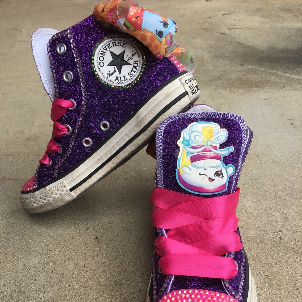 Customized girls converse
